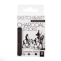 Уголь прессованный Sketch&Art черный 3 штуки (25-001) фото Уголь прессованный Sketch&Art черный 3 штуки (25-001)