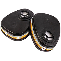 Фильтр противогазовый Jeta Safety 6542 A1B1E1 с угольным слоем (2 штуки в упаковке) фото Фильтр противогазовый Jeta Safety 6542 A1B1E1 с угольным слоем (2 штуки в упаковке)