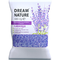 Соль для ванн Dream Nature с пеной для ванн Лаванда 500 г фото Соль для ванн Dream Nature с пеной для ванн Лаванда 500 г