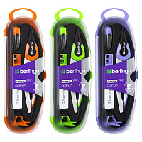 Готовальня Berlingo "Optimum", 5 предметов, циркуль 135мм, пластиковый футляр фото Готовальня Berlingo "Optimum", 5 предметов, циркуль 135мм, пластиковый футляр