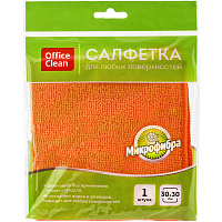 Салфетка для уборки OfficeClean "Стандарт", микрофибра, 30*30см, 1шт., европодвес фото Салфетка для уборки OfficeClean "Стандарт", микрофибра, 30*30см, 1шт., европодвес