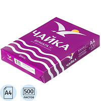 Бумага офисная Чайка марка А А4 72-82 г/кв.м марка A 160-175 CIE (500 листов)