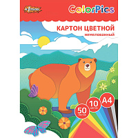 Картон цветной Комус Класс (№1 School) ColorPics (А4, 50 листов, 10 цветов, немелованный на склейке) фото Картон цветной Комус Класс (№1 School) ColorPics (А4, 50 листов, 10 цветов, немелованный на склейке)