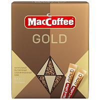 Кофе порционный растворимый MacCoffee Gold 30 пакетиков по 2 г фото Кофе порционный растворимый MacCoffee Gold 30 пакетиков по 2 г