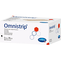 Полоски на операционные швы Omnistrip стерильные 3х76 мм (250 штук в упаковке) фото Полоски на операционные швы Omnistrip стерильные 3х76 мм (250 штук в упаковке)
