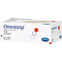 Полоски на операционные швы Omnistrip стерильные 6х38 мм (300 штук в упаковке) фото Полоски на операционные швы Omnistrip стерильные 6х38 мм (300 штук в упаковке)