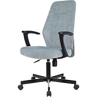 Кресло офисное Easy Chair 224 PPU серо-голубое (ткань, металл) фото Кресло офисное Easy Chair 224 PPU серо-голубое (ткань, металл)