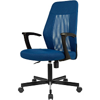 Кресло офисное Easy Chair 225 PTW синее (сетка/ткань, металл) фото Кресло офисное Easy Chair 225 PTW синее (сетка/ткань, металл)
