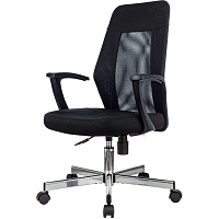Кресло офисное Easy Chair 225 DSL черное (сетка/ткань, металл) фото Кресло офисное Easy Chair 225 DSL черное (сетка/ткань, металл)
