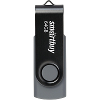 Флешка USB 2.0 64 ГБ SmartBuy Twist (SB064GB2TWK) фото Флешка USB 2.0 64 ГБ SmartBuy Twist (SB064GB2TWK)