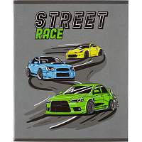 Тетрадь общая №1 School Street race А5 48 листов в клетку на скрепке обложка с рисунком ВД-лак фото Тетрадь общая №1 School Street race А5 48 листов в клетку на скрепке обложка с рисунком ВД-лак