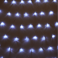 Электрогирлянда холодный белый свет 1.5х1.5 м