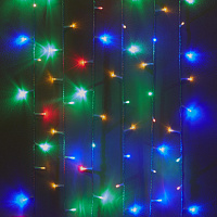 Электрогирлянда разноцветный свет 100 ламп 6 м