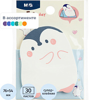 Стикеры фигурные M&G 76x54 мм 2 цвета (1 блок на 30 листов) фото Стикеры фигурные M&G 76x54 мм 2 цвета (1 блок на 30 листов)