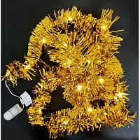 Электрогирлянда 20 LED CR2032 200x7x7 см желтая фото Электрогирлянда 20 LED CR2032 200x7x7 см желтая