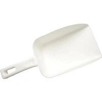 Совок для мусора FBK пластик белый (ширина 26 см, ручка 10 см)