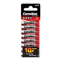 Батарейка AAA мизинчиковая Camelion Plus Alkaline (8 штук в упаковке) фото Батарейка AAA мизинчиковая Camelion Plus Alkaline (8 штук в упаковке)