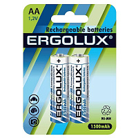 Аккумулятор AA 1500 мАч Ergolux 2 штуки в упаковке Ni-Mh (12975) фото Аккумулятор AA 1500 мАч Ergolux 2 штуки в упаковке Ni-Mh (12975)