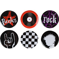 Набор значков Комус Класс Рок 3.8 см