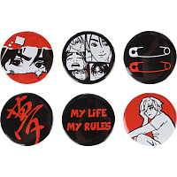 Набор значков Комус Класс Комикс 3.8 см