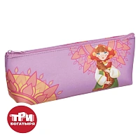 Пенал-косметичка односекционный Комус Три богатыря Любава розовый