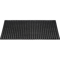 Коврик входной резиновый грязезащитный Luscan Professional 80x120 см черный фото Коврик входной резиновый грязезащитный Luscan Professional 80x120 см черный
