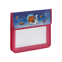 Папка для тетрадей 1 отделение, ArtSpace "CosmoCat", А5, 230*215*40мм, пластик, на липучке