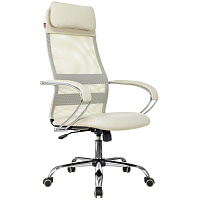 Кресло для руководителя Easy Chair 655 SL бежевое (сетка/экокожа, металл) фото Кресло для руководителя Easy Chair 655 SL бежевое (сетка/экокожа, металл)