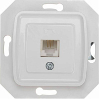 Розетка KRANZ KR-78-0222 DEA телефонная RJ11 с/у мех. Бел (1/10/120) фото Розетка KRANZ KR-78-0222 DEA телефонная RJ11 с/у мех. Бел (1/10/120)