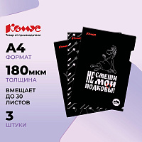 Папка-уголок Комус Три Богатыря А4 пластиковая 180 мкм черная (3 штуки в упаковке) фото Папка-уголок Комус Три Богатыря А4 пластиковая 180 мкм черная (3 штуки в упаковке)