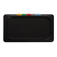 Крышка для гастроемкости Restola GN 1/1 53x32.5 см полипропилен черная фото Крышка для гастроемкости Restola GN 1/1 53x32.5 см полипропилен черная