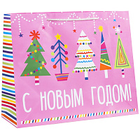 Пакет подарочный новогодний Magic Pack (40.6x33x16 см) фото Пакет подарочный новогодний Magic Pack (40.6x33x16 см)