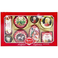 Конфеты Reber шоколадные ассорти подарочный набор с окном, 285 г