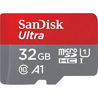 Карта памяти 32 ГБ SanDisk Class 10 UHS-I U1 A1 (SDSQUNR-032G-GN3MN) фото Карта памяти 32 ГБ SanDisk Class 10 UHS-I U1 A1 (SDSQUNR-032G-GN3MN)