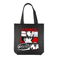 Сумка для покупок Bruno Visconti Black Manga Anime полиэстер/хлопок цвета хаки (34x7x36 см) фото Сумка для покупок Bruno Visconti Black Manga Anime полиэстер/хлопок цвета хаки (34x7x36 см)