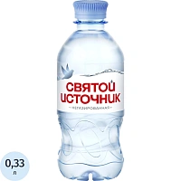 Вода питьевая Святой источник негазированная 0.33 л