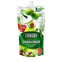 Майонез Слобода оливковый 67% 400 мл фото Майонез Слобода оливковый 67% 400 мл