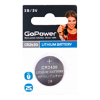 Батарейка CR2430 GoPower фото Батарейка CR2430 GoPower