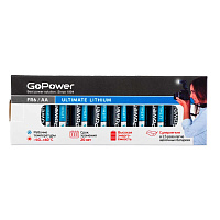 Батарейка AA пальчиковая GoPower (10 штук в упаковке) фото Батарейка AA пальчиковая GoPower (10 штук в упаковке)