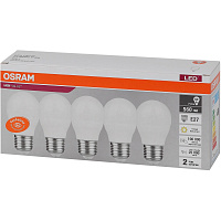 Лампа светодиодная Osram 7 Вт E27 P 3000 К 560 Лм матовая (5 штук в упаковке, 4058075578197) фото Лампа светодиодная Osram 7 Вт E27 P 3000 К 560 Лм матовая (5 штук в упаковке, 4058075578197)