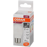 Лампа светодиодная Osram 10 Вт Е27 (Р, 4000 К, 800 Лм, 220 В, 4058075579927) фото Лампа светодиодная Osram 10 Вт Е27 (Р, 4000 К, 800 Лм, 220 В, 4058075579927)