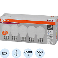 Лампа светодиодная Osram 7 Вт Е27 (P, 6500 К, 560 Лм, 220 В, 5 штук в упаковке, 4058075578258) фото Лампа светодиодная Osram 7 Вт Е27 (P, 6500 К, 560 Лм, 220 В, 5 штук в упаковке, 4058075578258)