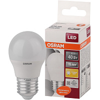 Лампа светодиодная Osram 5.5 Вт Е27 Р 2700 К 470 Лм матовая (4058075696235) фото Лампа светодиодная Osram 5.5 Вт Е27 Р 2700 К 470 Лм матовая (4058075696235)