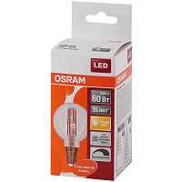 Лампа светодиодная Osram 5 Вт E14 (Р, 2700 К, 520 Лм, 220 В, 4058075230415) фото Лампа светодиодная Osram 5 Вт E14 (Р, 2700 К, 520 Лм, 220 В, 4058075230415)