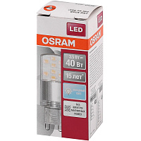 Лампа светодиодная Osram 3.5 Вт G9 (PIN, 4000 К, 400 Лм, 220 В, 4058075315853) фото Лампа светодиодная Osram 3.5 Вт G9 (PIN, 4000 К, 400 Лм, 220 В, 4058075315853)