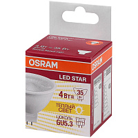 Лампа светодиодная Osram 4 Вт GU5.3 (MR, 3000 К, 300 Лм, 220 В, 4058075481107) фото Лампа светодиодная Osram 4 Вт GU5.3 (MR, 3000 К, 300 Лм, 220 В, 4058075481107)