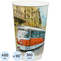 Стакан одноразовый ThermoCup 400 мл Big City Life, 360шт/уп, 420076 фото Стакан одноразовый ThermoCup 400 мл Big City Life, 360шт/уп, 420076