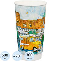 Стакан одноразовый бумажный Big City Life 500/600 мл (300 штук в упаковке) фото Стакан одноразовый бумажный Big City Life 500/600 мл (300 штук в упаковке)