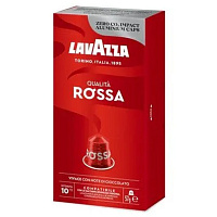 Кофе в капсулах LAVAZZA "Qualita Rossa" для кофемашин Nespresso, 10 порций фото Кофе в капсулах LAVAZZA "Qualita Rossa" для кофемашин Nespresso, 10 порций