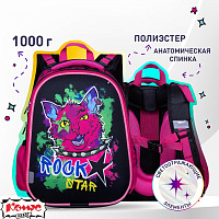 Ранец Комус Класс Joy Rock Star черный с двумя отделениями фото Ранец Комус Класс Joy Rock Star черный с двумя отделениями